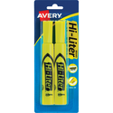 HI-LITER Desk Style Fluorescent Highlighter - Yellow Chisel 2Pk BP