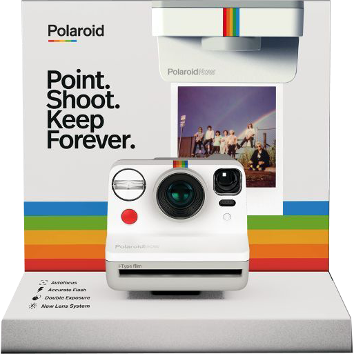 Polaroid Now L-Shape Display Kit - Multi 10.2x11.5x14.7in Counter Display
