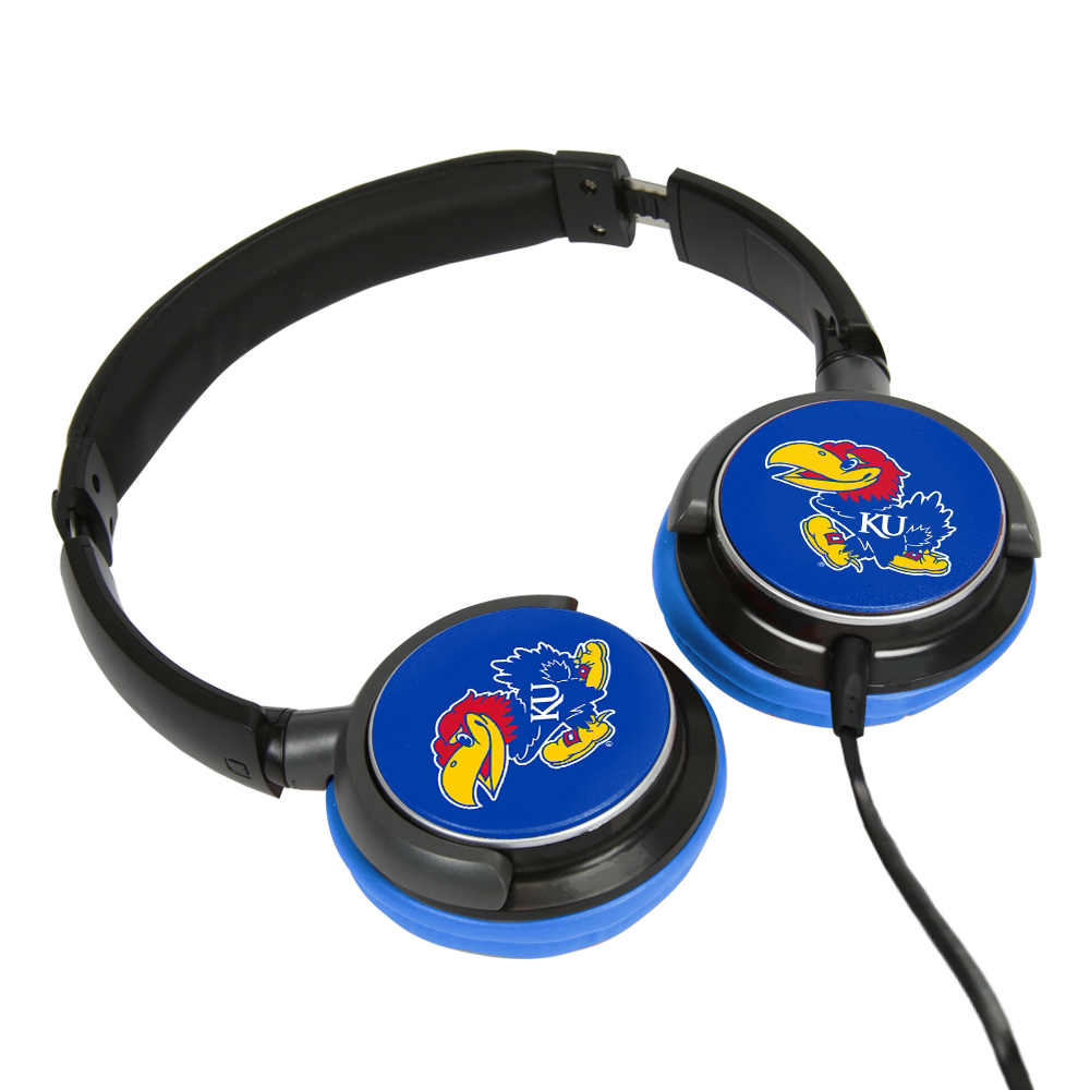 Custom Logo Sonic Boom 2 On-Ear Headphones University of Kansas Black