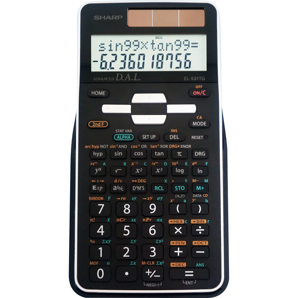 EL-531TGBBW Scientific Calculator  Black, PACKAGE 1Pk