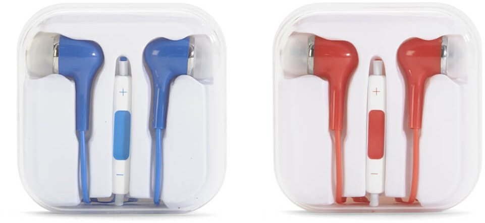 Charge MAXX Premium Earbuds Refill Pack  Blue/Red, PACKAGE 8Pk