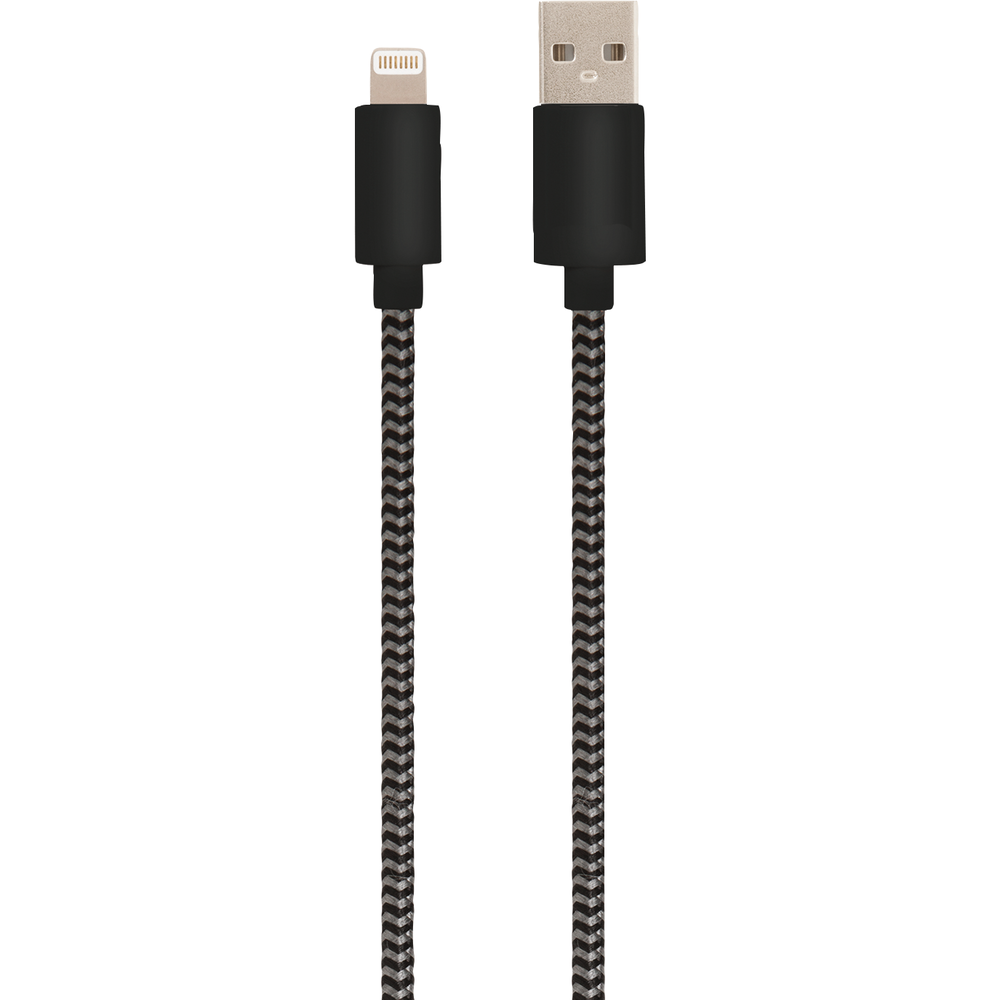 Charge & Sync Cable USB-A to Lightning (MFi certified) Black, PACKAGE 1Pk