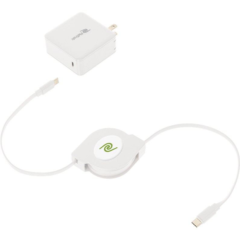 Type-C 61W Notebook Charger  White, PACKAGE 1Pk