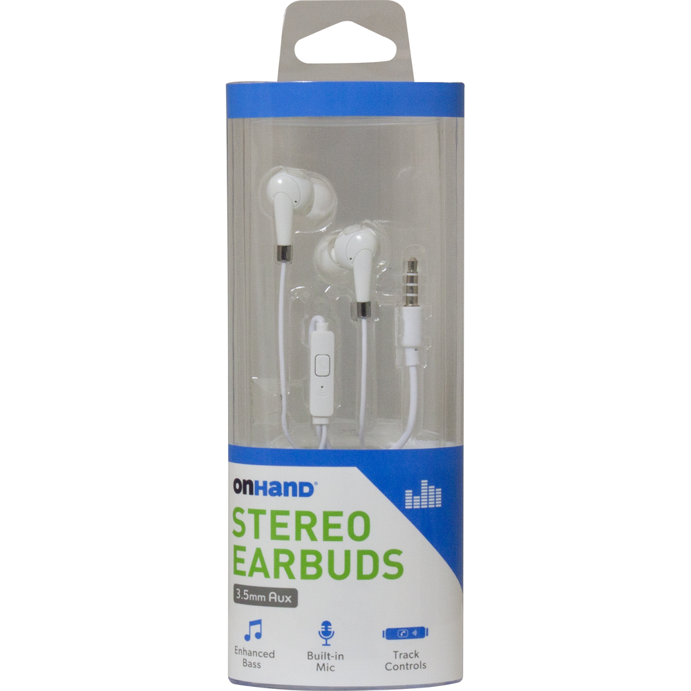 Stereo Earbuds  White