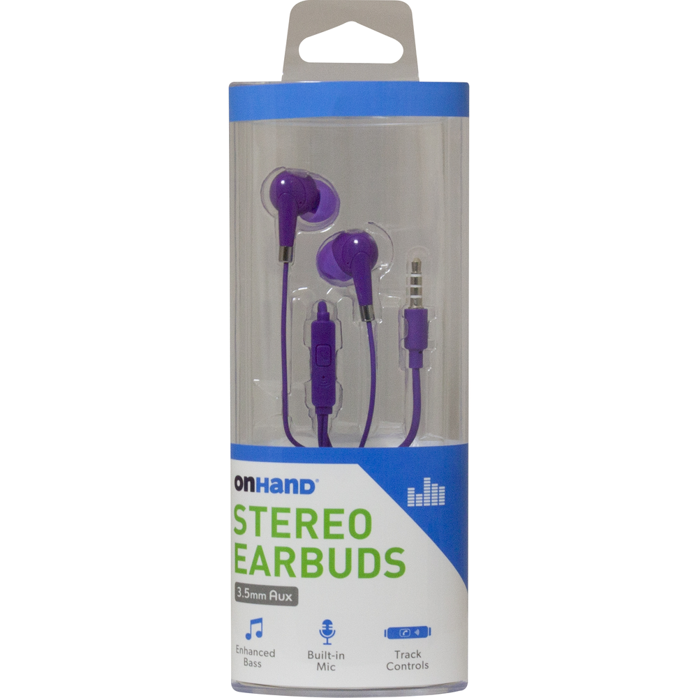 Stereo Earbuds  Purple