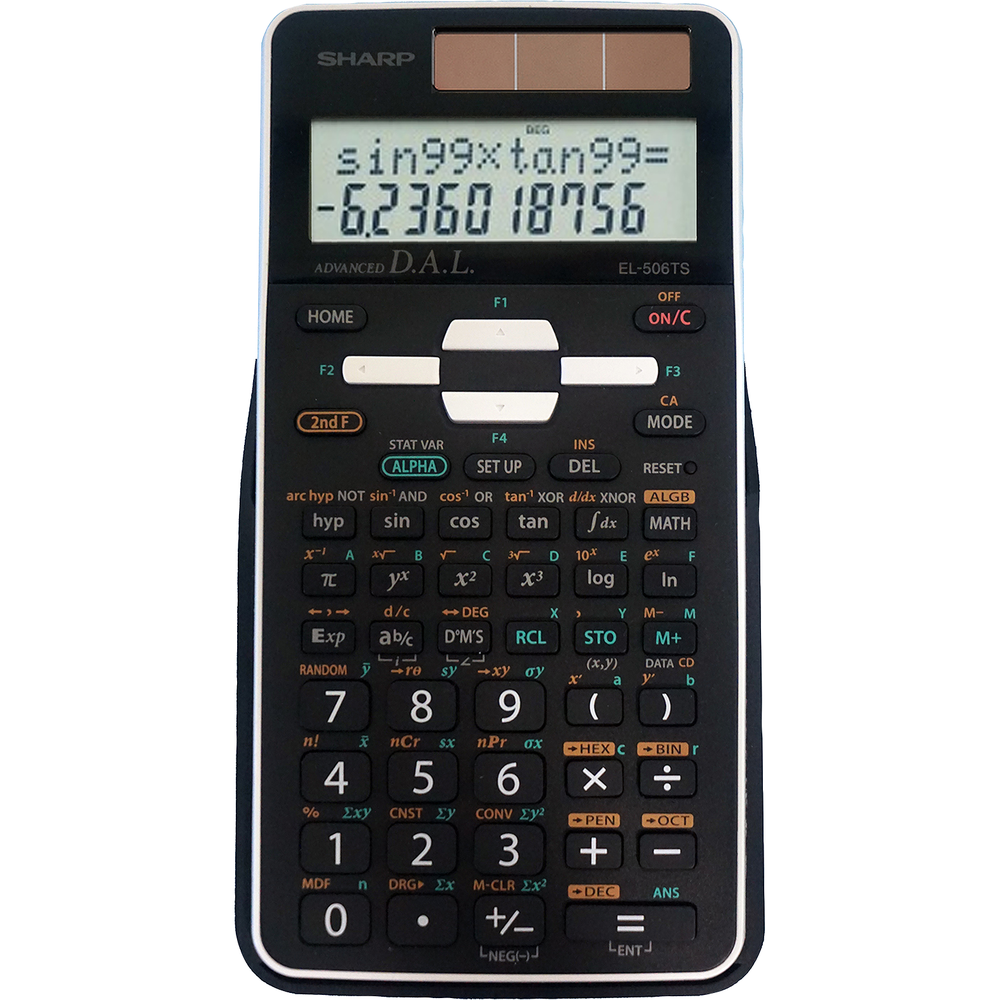 EL-506TSBBW Advanced Scientific Calculator  Black, PACKAGE 1Pk