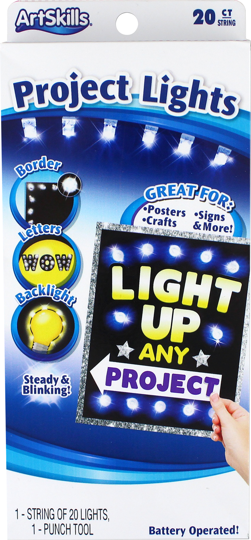 Poster Lights  Clear, PACKAGE 20Pk