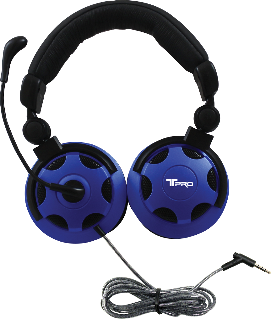 T-PRO TRRS Over-Ear Headset With Noise-Cancelling Microphone  Black/Blue