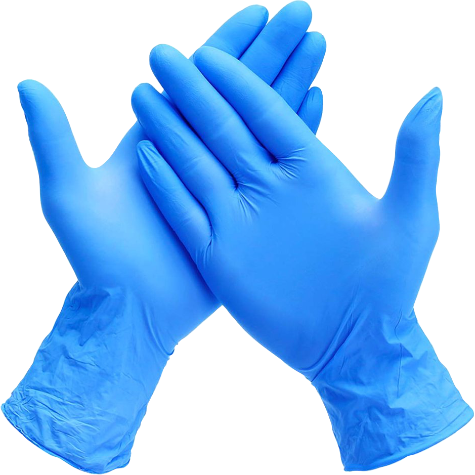 Nitrile Gloves  Blue, PACKAGE 100Ct