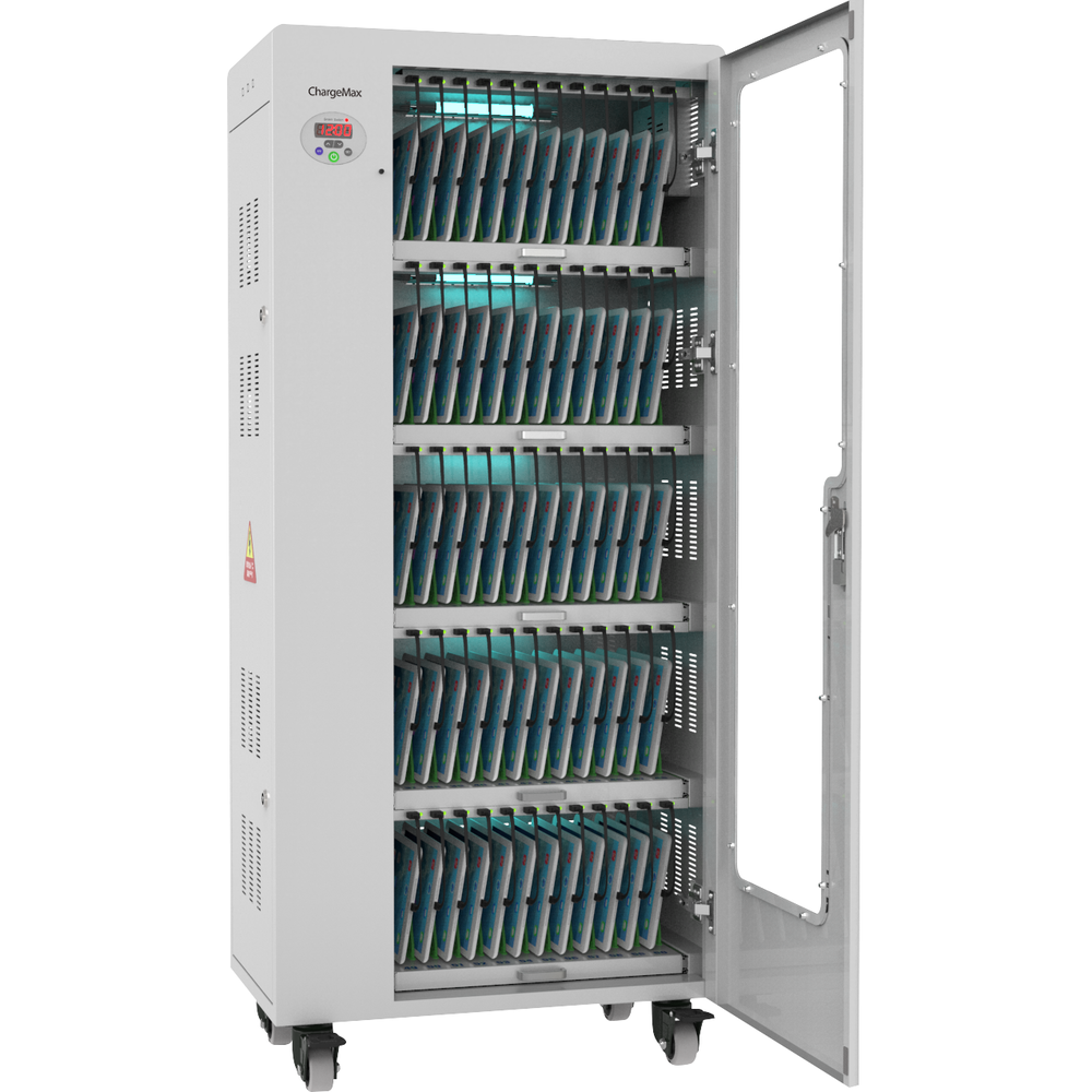 Disinfection Charging Cabinet (iPad & Tablets) 5 Level, 25.5x14.5x57in White