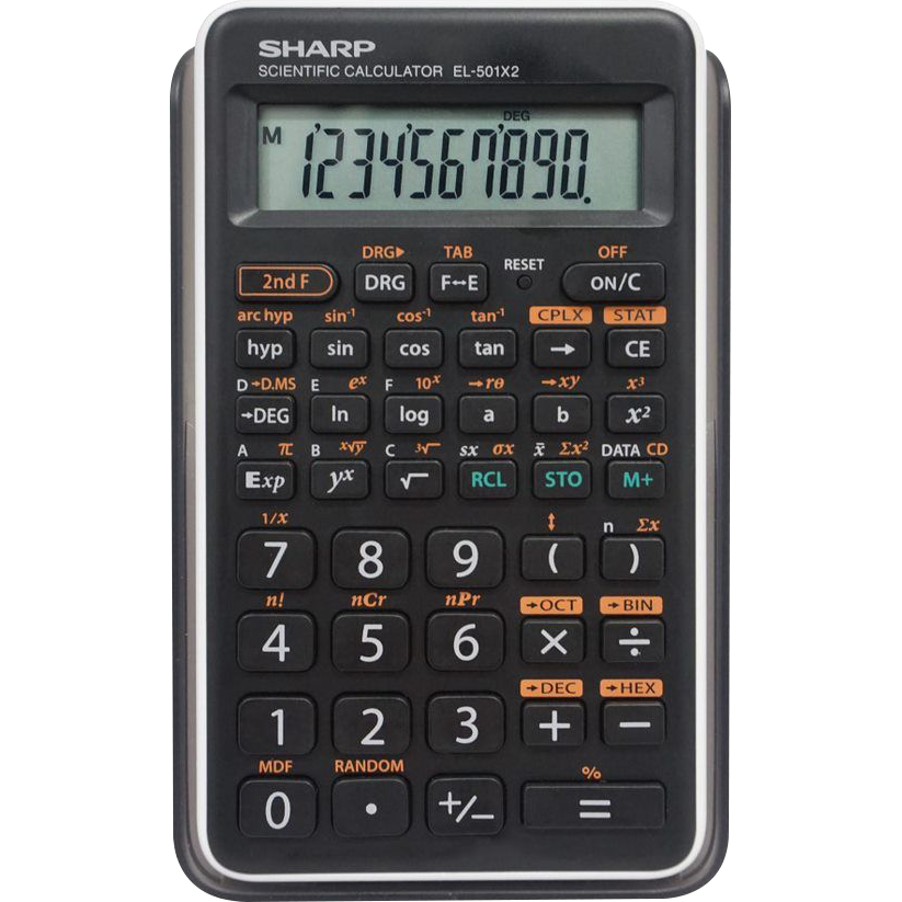 EL-501X2BWH Basic Scientific Calculator  White, PACKAGE 1Pk