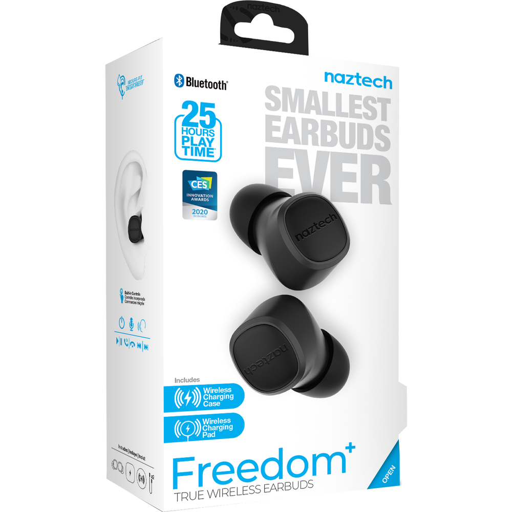 Freedom+ True Wireless Earbuds  Black