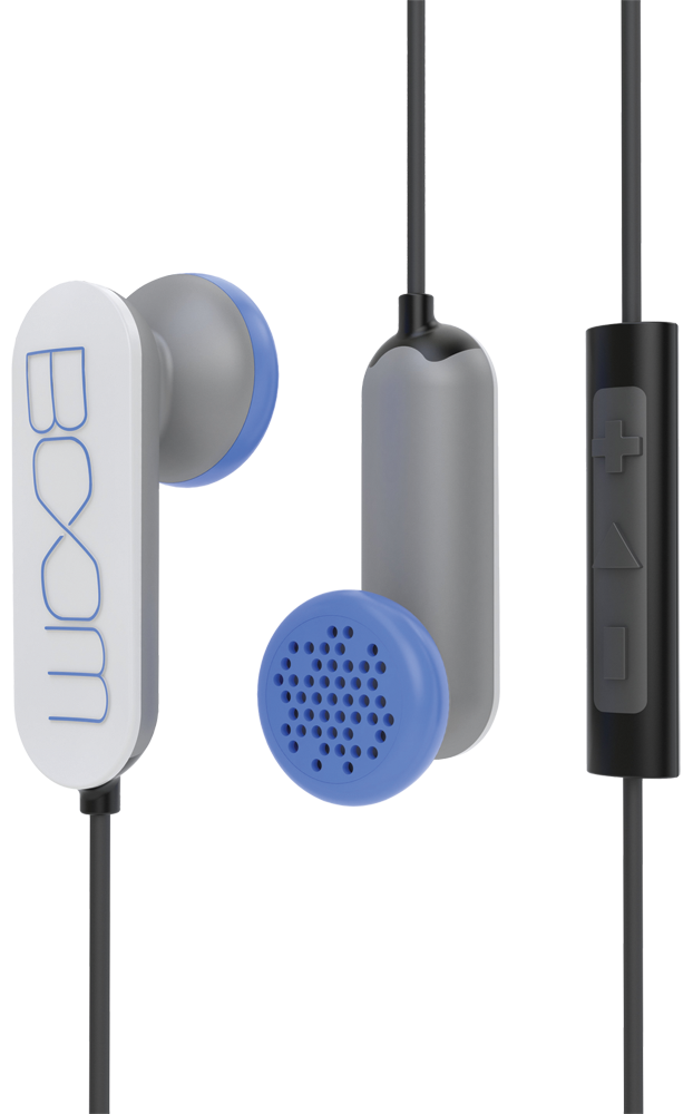 Spooner In-Ear Earbuds with Mic  White