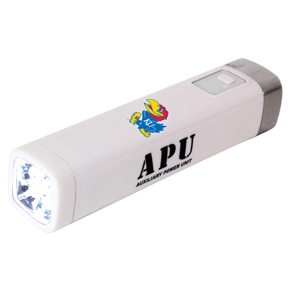 Custom Logo APU 2200LS USB Mobile Charger University of Kansas White