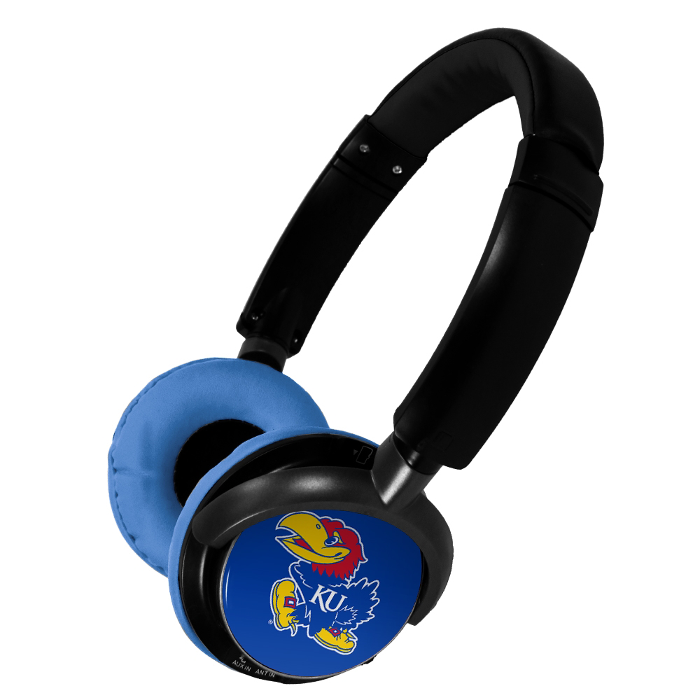 Custom Logo Sonic Jam Wireless On-Ear Headphones University of Kansas Blue